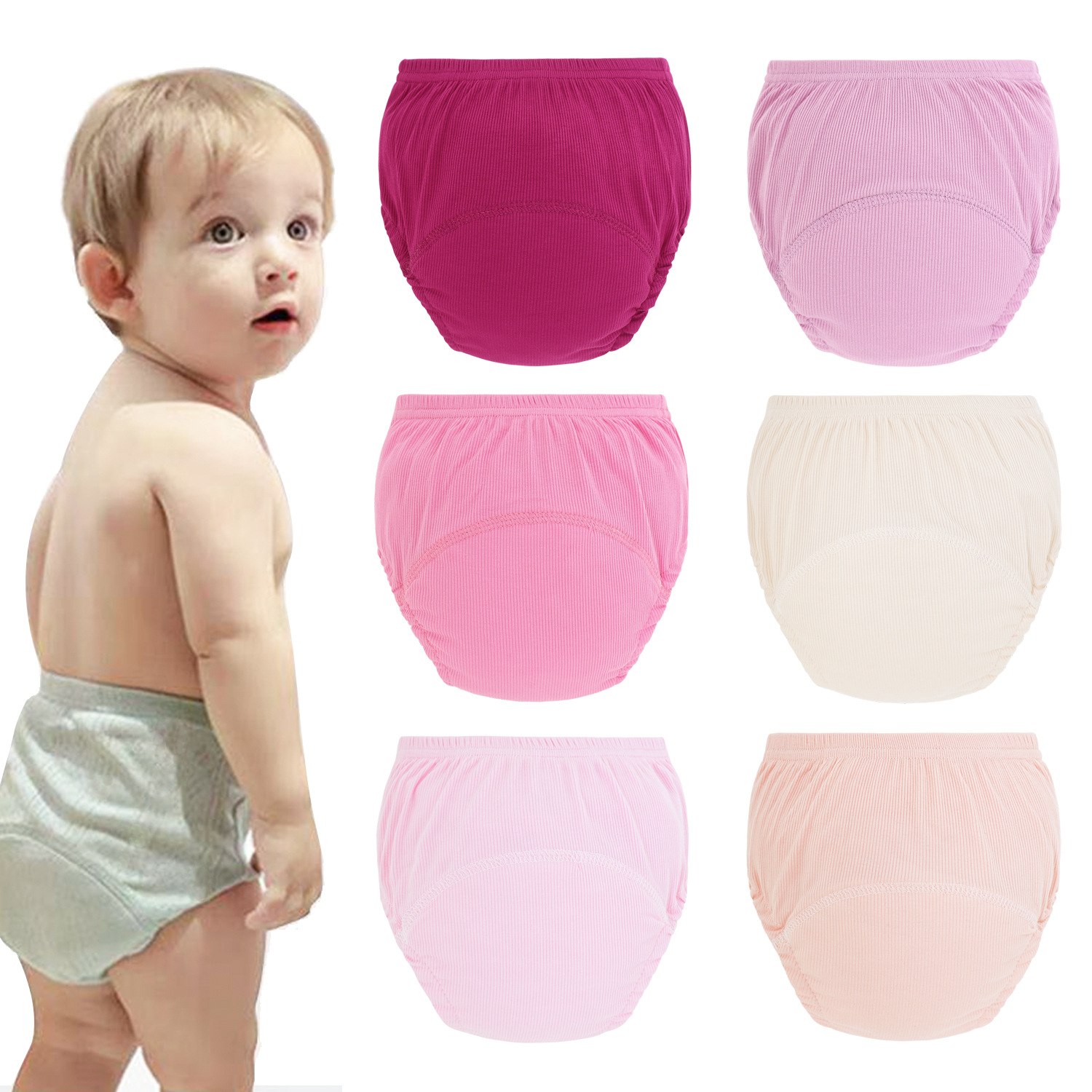 Summer Children's New Baby Training Pants Learning Pants Thin Washable Infant Diaper Pants Pocket New Diaper Pants