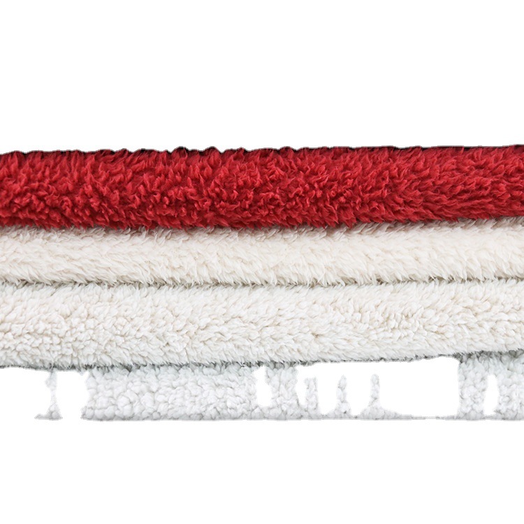 厂家批发 双面羊羔绒柔软毛毯地毯家居服服装面料 棉花泡泡绒布料