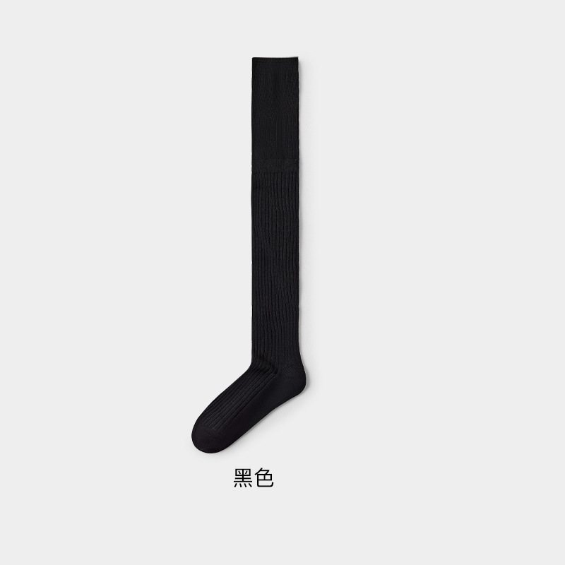 长靴子袜子女长筒过膝袜白色秋冬季厚款棉袜堆堆美拉德长靴jk长袜|undefined