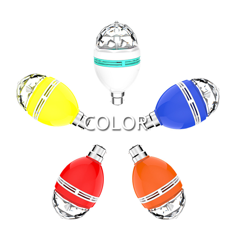 KTV pequeña bola mágica colorida giratoria luz cristal bola mágica atmósfera luz etapa discoteca Luz de escenario de color