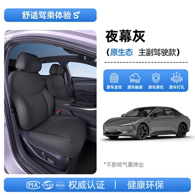 for All Seasons, Car Interior Decoration | Seat cushion, seat cover - upgraded-invisible-model-xpeng-m03-night-gray-driver-and-passenger-xpeng-m03-26-models