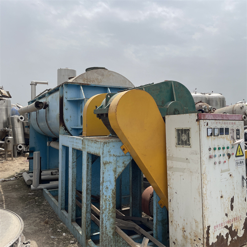 二手双轴桨叶空心干燥机  工业粉末颗粒干燥设备