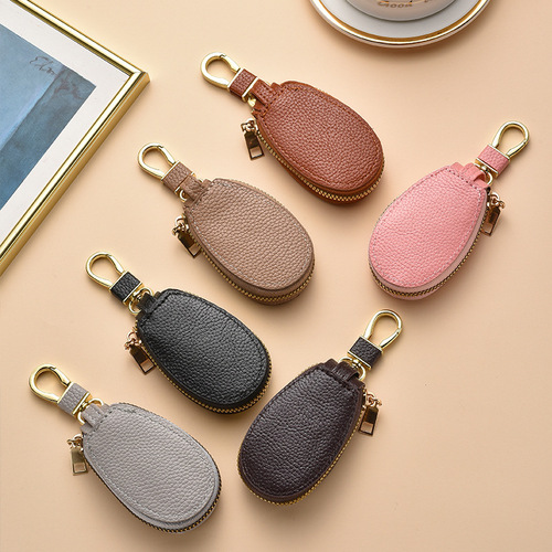 Key holder for men and women, universal car keychain, large capacity multi-functional wallet, key organizer, simple and small design