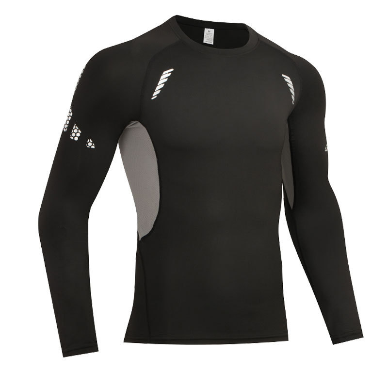 Sports Tights in Stock Basketball Training Bottoming Long-Sleeved Men's Running Quick-Drying Clothing Cycling High-Elastic Breathable Fitness Clothing Sports Tights in Stock Basketball Training Bottoming Long-Sleeved Men's Running Quick-Drying Clothing Cycling High-Elastic Breathable Fitness Clothing