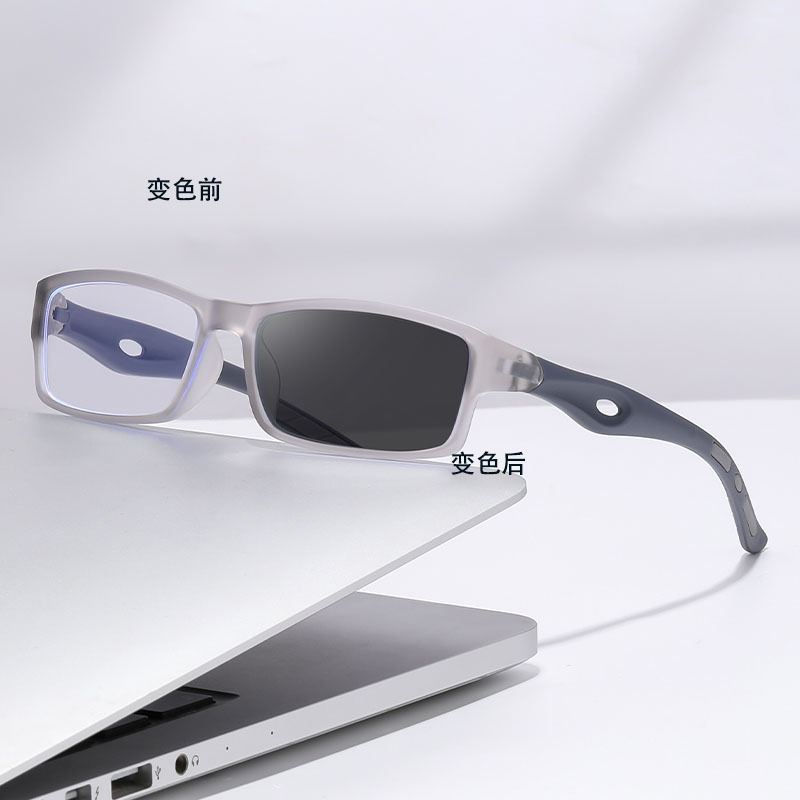 Sensor de luz decolor zoom automático de doble propósito gafas de presbyopia TR anti-luz azul gafas de presbyopia multifocal