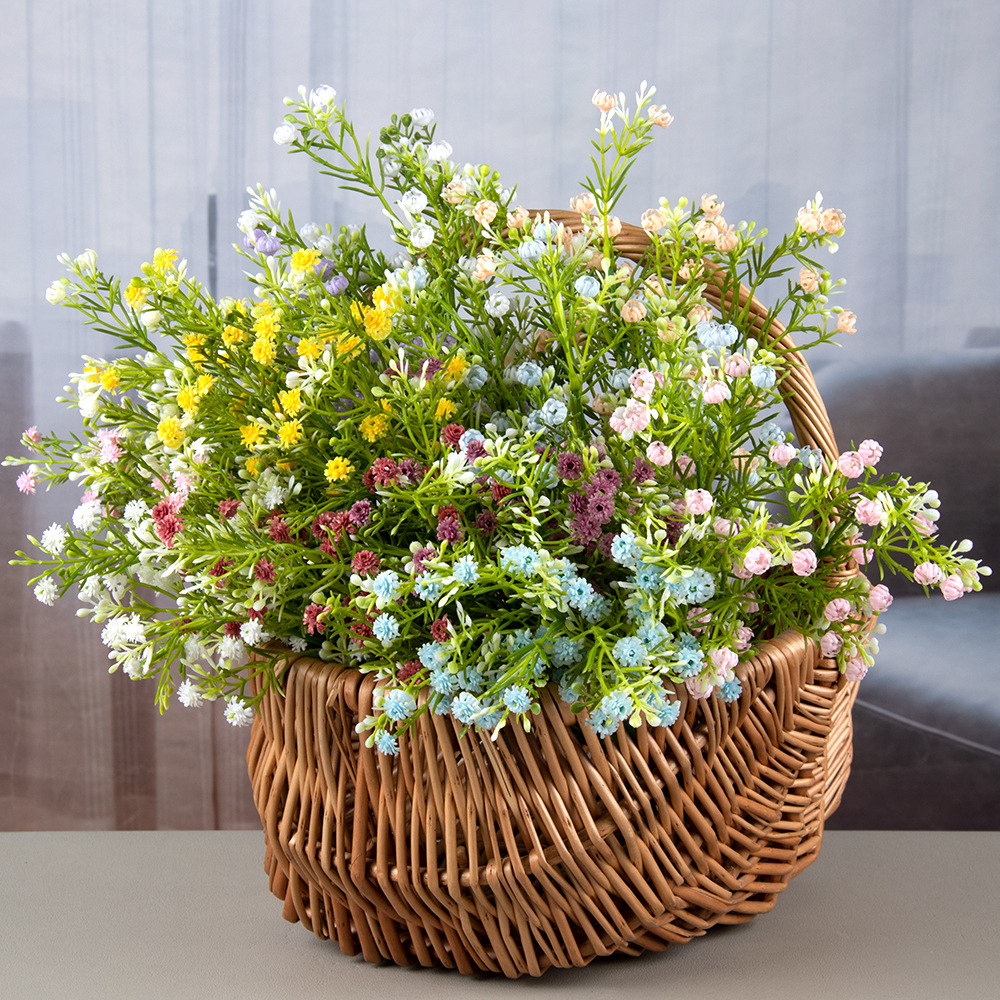 Milán estrella brote simulación falso ramo al aire libre proyecto de enverdecimiento boda ramo hotel restaurante hogar floral suave traje