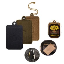 Molle 系统魔术贴底座士气徽章魔术贴扩展挂件公交卡银行卡收纳袋