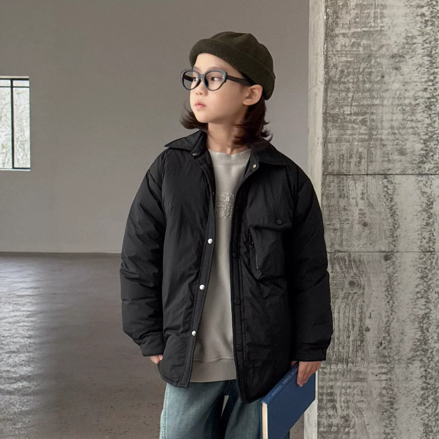 男童轻薄羽绒服外套2025新款中大儿童装加厚冬装男孩校服神器潮酷