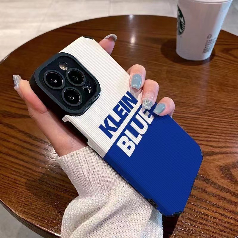 Klein Blue Silicone Phone Case For Apple Iphone - Protective_voghion.com