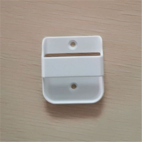 White plastic wireless call button remote base wall-mounted fixed bracket small hook holder transmitter accessory
