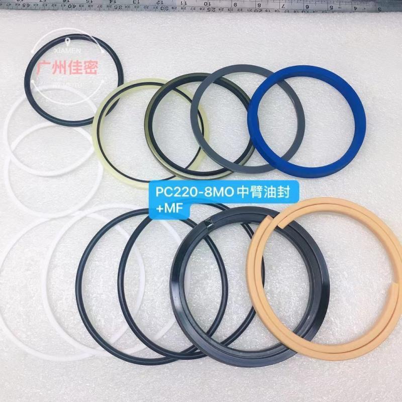 挖掘机配件 小松PC220-8MO大臂 中臂 斗臂铲斗油缸油封修理包