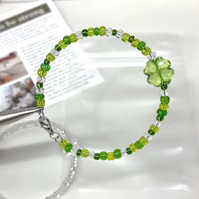 Original Four-leaf Clover Bracelet Four-leaf Clover Bracelet Student Version Four-leaf Clover Ins Four-leaf Clover Small Jewelry Couple Bracelet