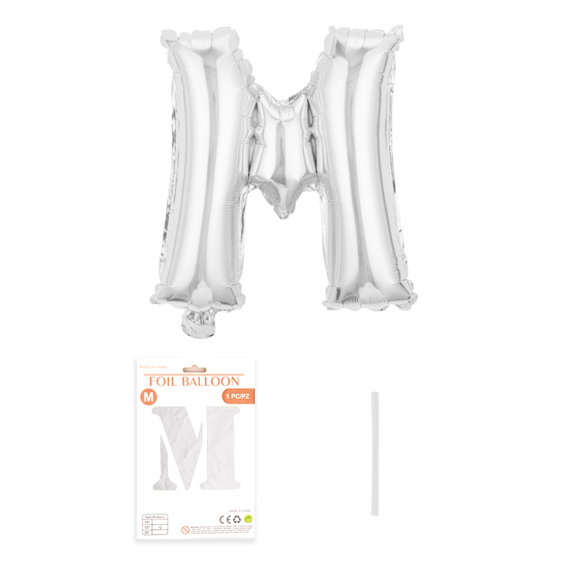 Carta de 32 pulgadas embalaje fino globo de papel de aluminio embalaje de tarjeta de papel independiente versión americana película de aluminio de cuerpo delgado globo de aire flotante al por mayor