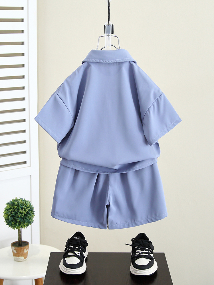 5183 Traje para niños Traje de verano para niños 2025 Nuevo estilo Vestido para niños Traje de rendimiento Bebé Verano Estilo británico