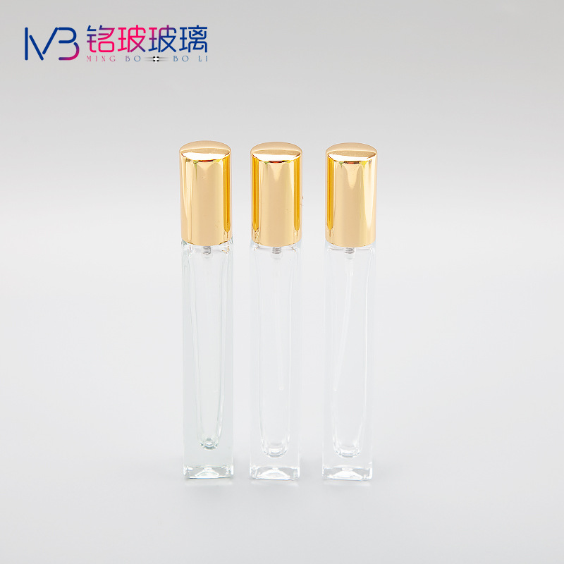 厂家批发方柱形圆柱形10ml香水瓶香水分装瓶香水喷雾瓶便携玻璃瓶