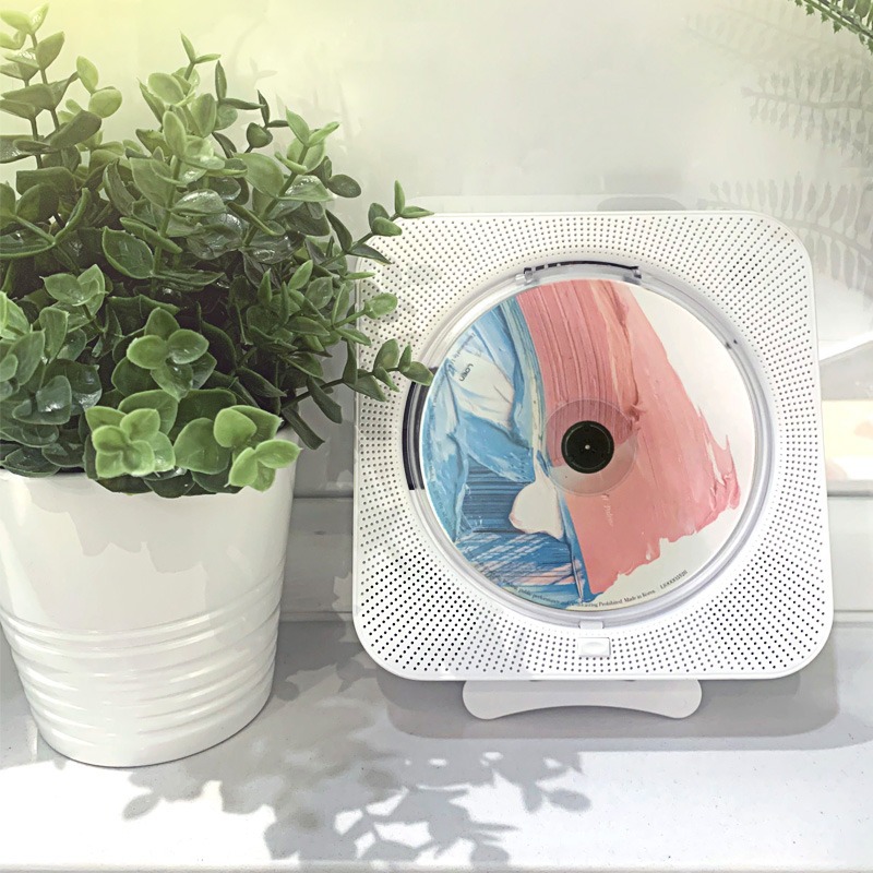 TingYue壁挂cd机家用复古蓝牙专辑黑胶cd播放机韩国同款便携cd播