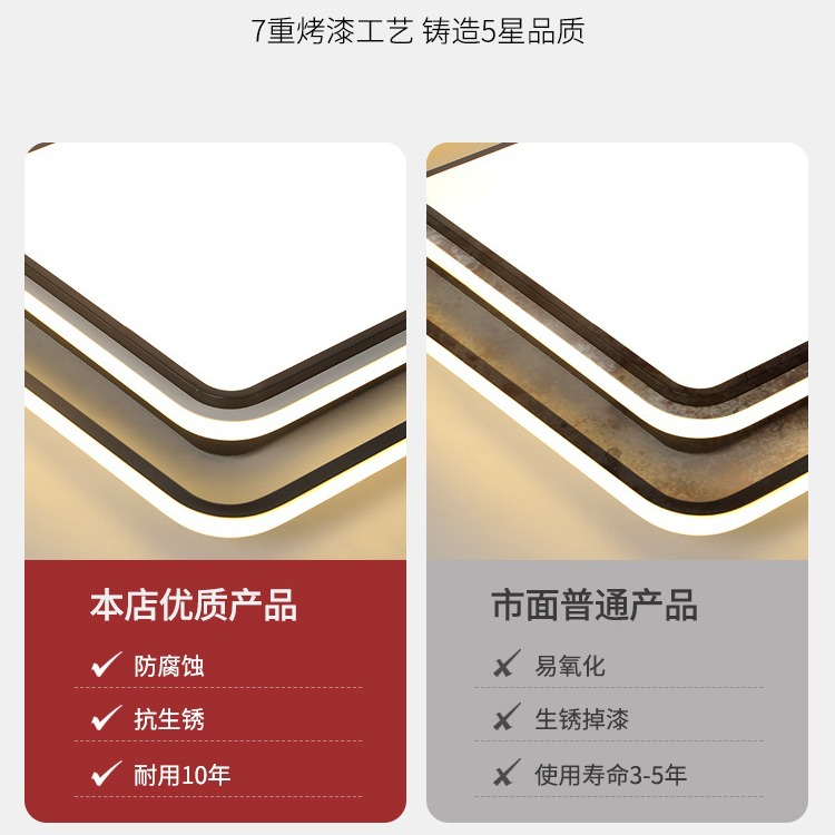 Guangdong Zhongshan fábrica de lámparas de venta directa combinación de paquetes de toda la casa moderna simple atmósfera lámpara de techo lámpara principal de sala de estar