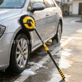 软毛雪尼尔不伤漆面拖把car wash brush可伸缩清洗除尘洗车拖把