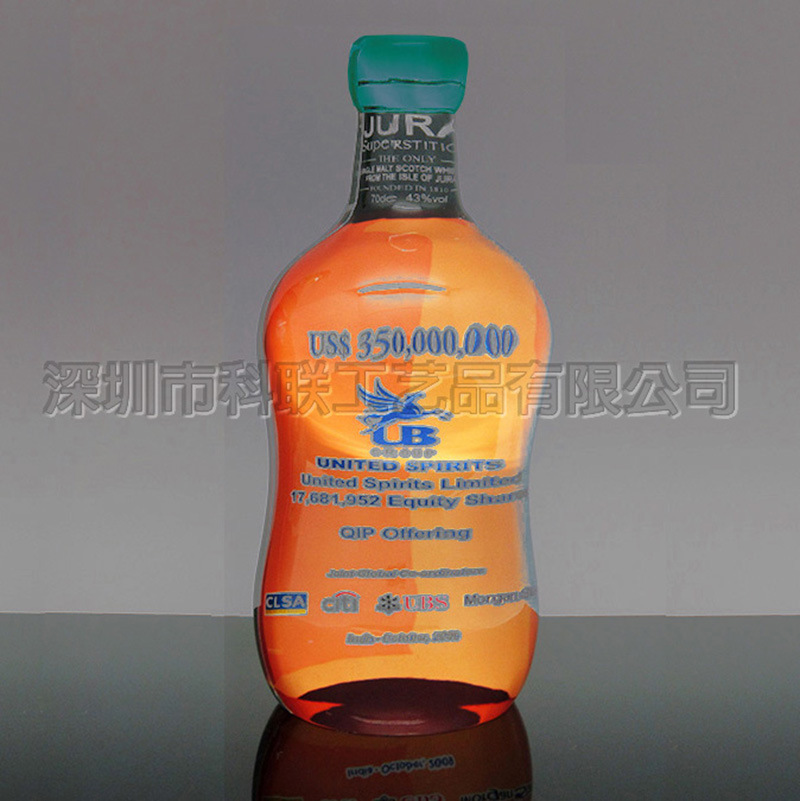 亚克力瓶子模型树脂仿真酒瓶摆件仿真饮料瓶制品仿真啤酒瓶摆件