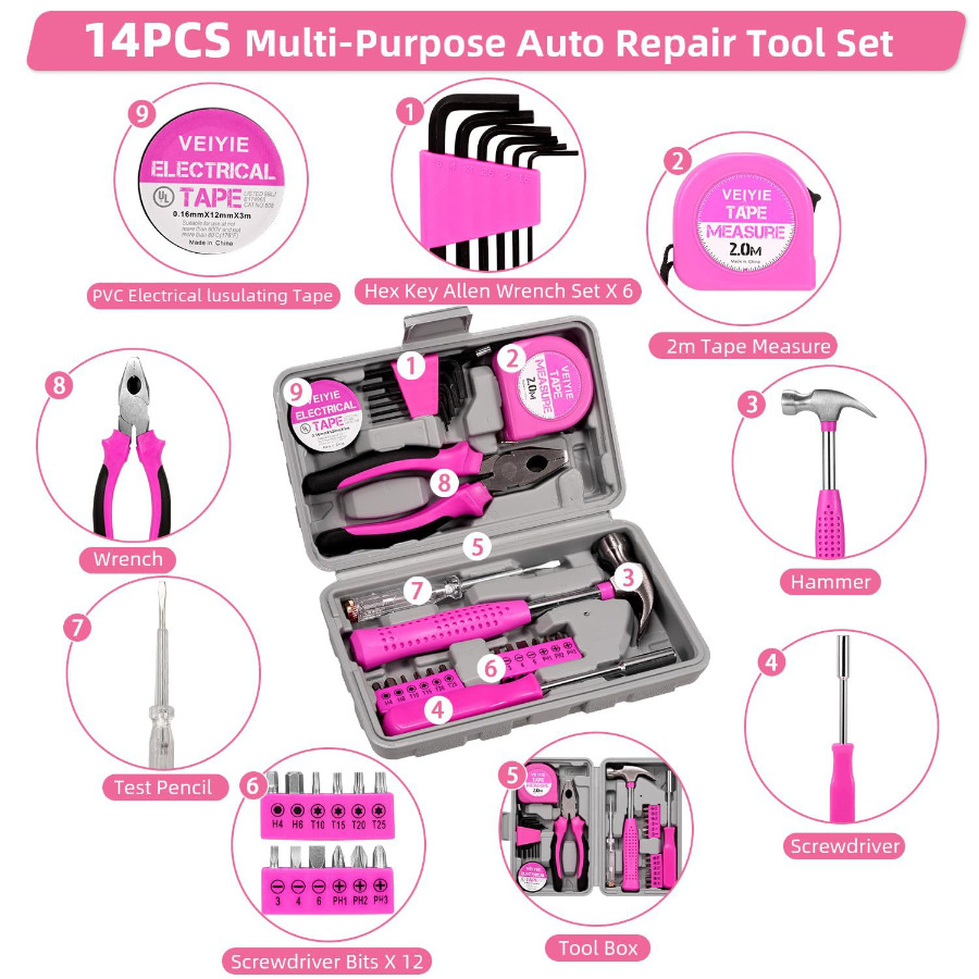 Emergency rescue kit for vehicles, self-driving tours, outdoor self-help equipment, and emergency first-aid repair tool box