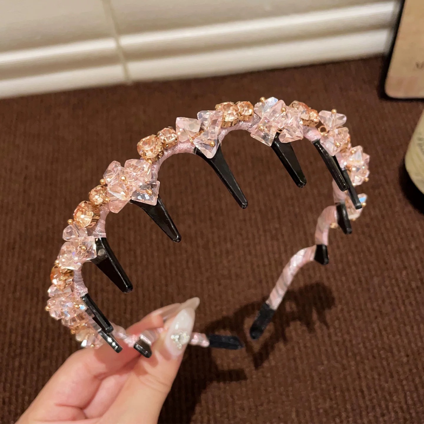 29#Pink glitter waves