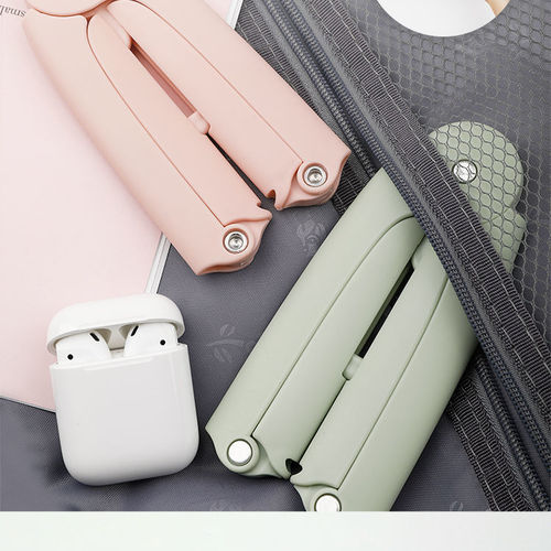 Mini portable travel hanger for travelers Dormitory multifunctional hanger travel folding hanger storage artifact