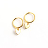 Fresh brand glossy earrings heart-shaped, simple and elegant design
