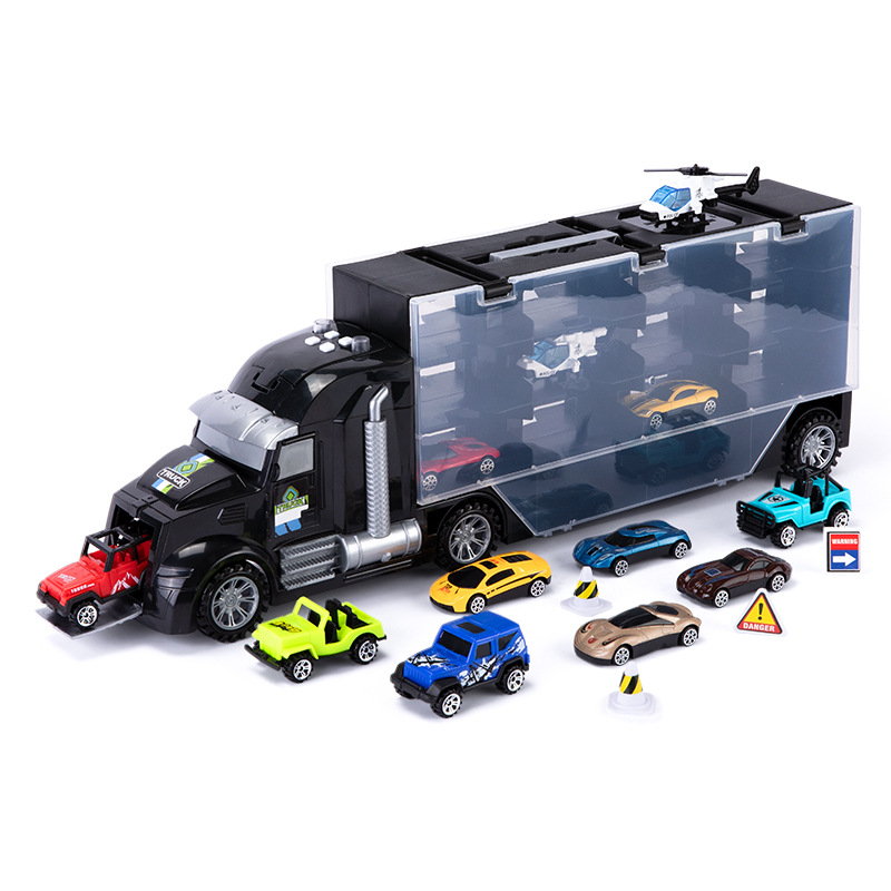 Día DE LOS NIÑOS juguete camión contenedor escena tema rompecabezas iluminación música educación temprana conocimiento del tráfico cognitiva regalo