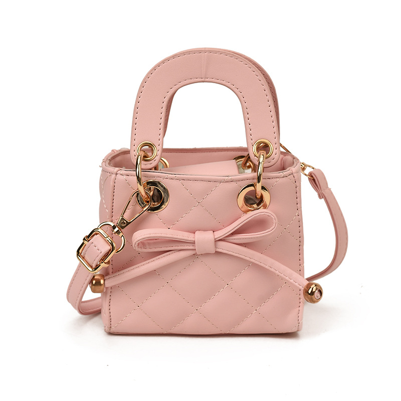 Bolsa de mano de la princesa de moda coreana Linge, lindo arco bebé bolso pequeño nuevo mini bolso de accesorios para niños