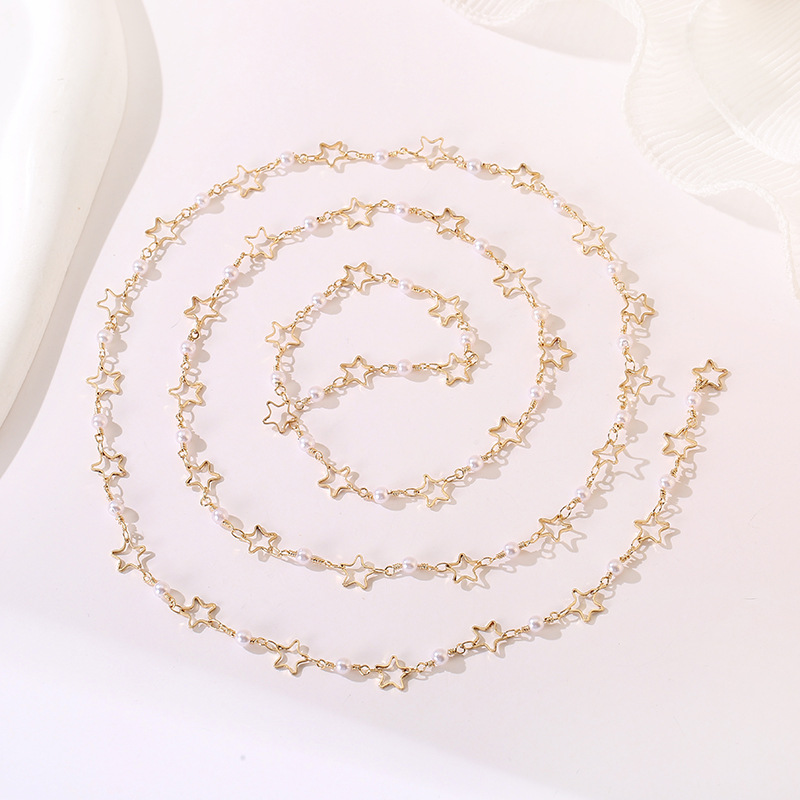 7g Weight Chain Jewelry Making Type DIY Jewelry Accessories, Bracelets, Necklace Classification 1 Piece Quantity Metal Material Star, Flower Pattern Women's Gender Simple Style, Korean Style Style Enamel, Plating Craft 1 Piece Star Flower DIY Jewelry Accessories Bracelets Necklace Metal Enamel Women's Simple Style Korean Style DIY Jewelry Accessories Bracelets Necklace 19