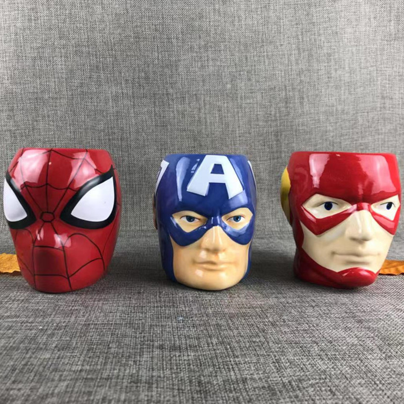 Spider -Man Captain Captain Ceramic Cup Iron Man Hulk Giant Coffee…