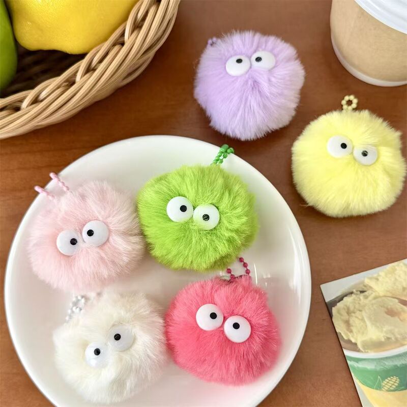 人気の漫画のカラフルな大きな目のエルフぬいぐるみボール手作り diy ぬいぐるみペンダントアクセサリー卸売|undefined
