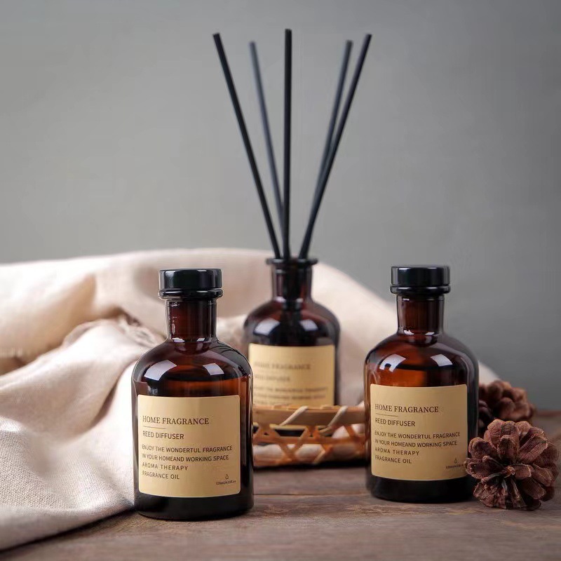 Fire-free rattan aromatherapy essential oil hotel fragrance home bedroom deodorant perfume air freshener 120ml aromatherapy