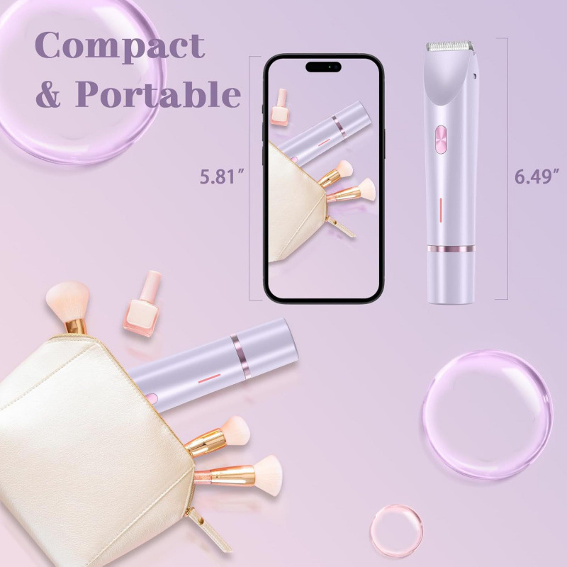 Cross-border double-head shaver epilator women's private parts trimmer electric shaver women's hair removal device Amazon 4