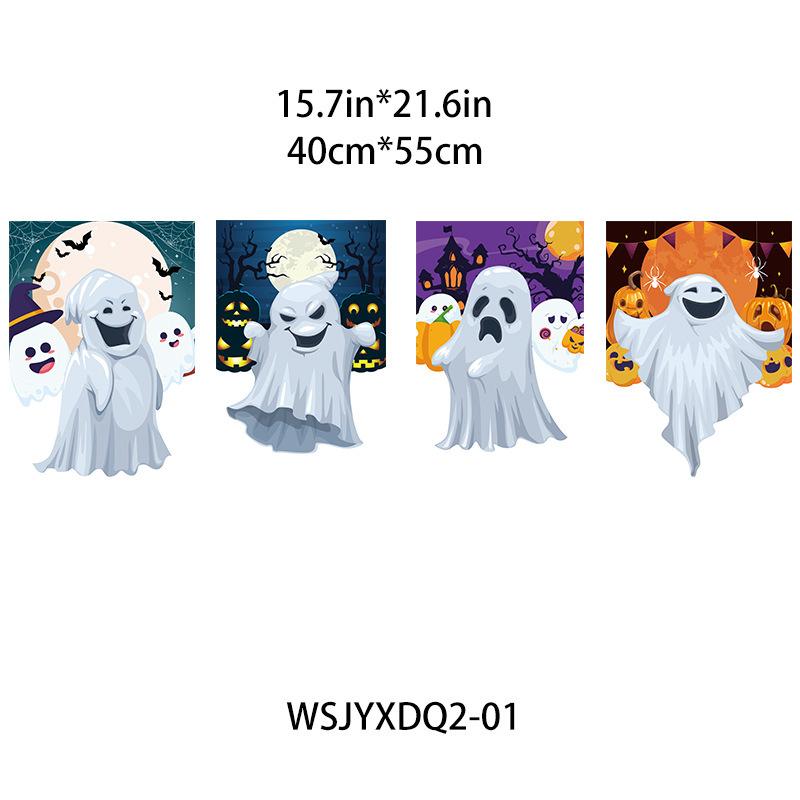 Amazon 新しいハロウィンゴーストカボチャパーティーデコレーションハンギングハロウィン異性ドアハンギングセットペンダント|undefined
