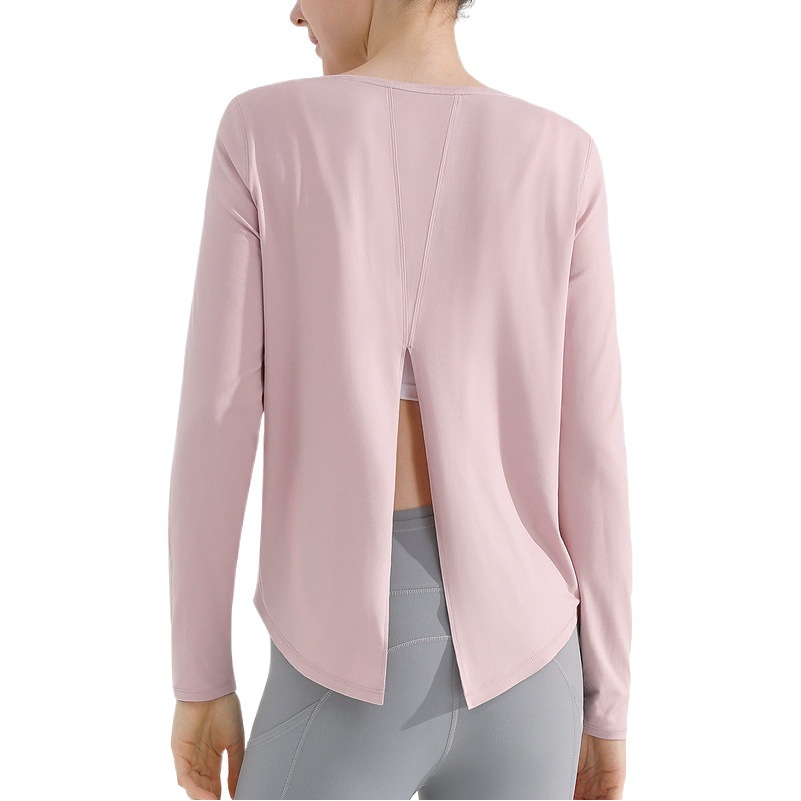 Correr camisetas deportivas, camisetas de alta velocidad y secas, camisetas respirables, camisetas elásticas de mangas largas, ropa antibacteriana de yoga.