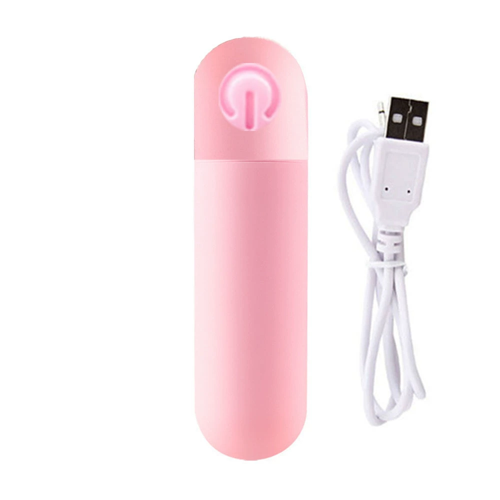 Мини-вибратор 10 режимов, USB-перезарядка, водонепроницаемый, тихий мотор, 7.6×2 см