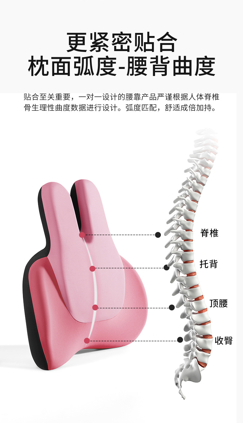 High-End Car Headrest with Heating, Electric Massage, Space Memory Foam Seat, Neck Pillow, Car Lumbar Support Pillow