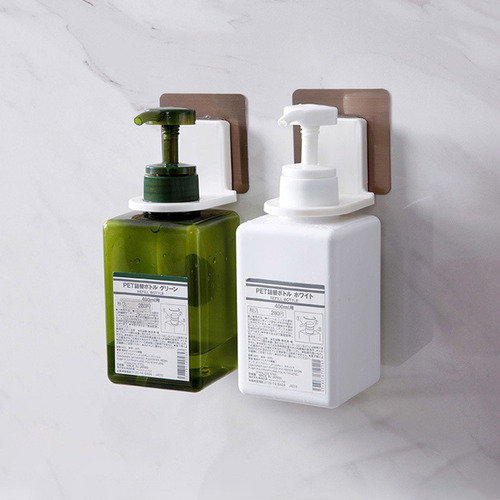 Home bathroom storage shower gel hanging rack bathroom wall-mounted shampoo and hand sanitizer traceless hook storage rack