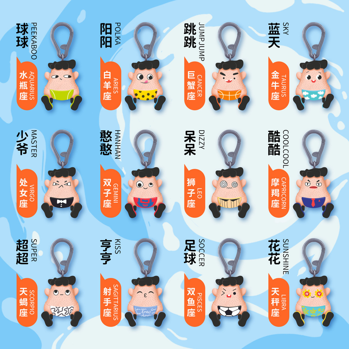 Nuevos juguetes de extracción de cabeza negra extracción de cabeza negra extracción de barba extraña descomposición de colgantes de llaves artefactos mágicos