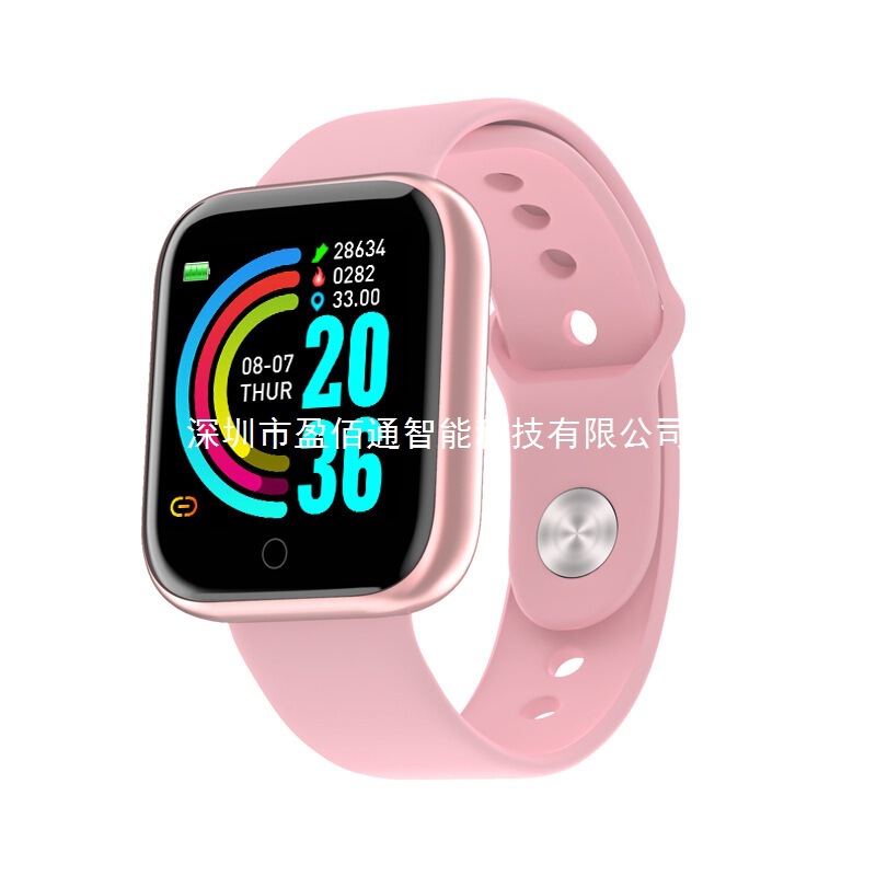 Cross-border Bluetooth Y68 smart bracelet color screen heart rate sphygmomanometer step sports watch D20S smart bracelet manufacturers