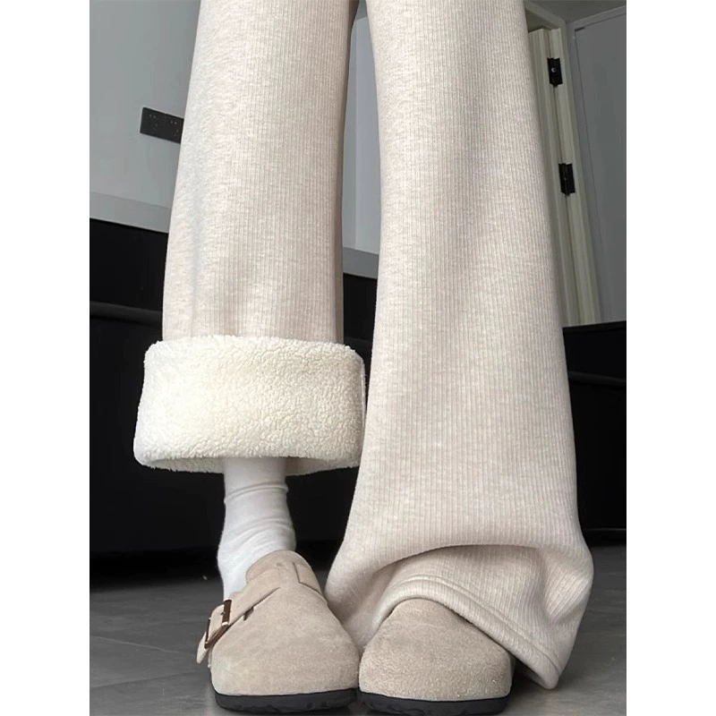 Shanli Dadi [Магазин] ягненка клейкие рисовые брюки женские осенние и зимние новые утолщенные хлопковые брюки повседневные мягкие клейкие