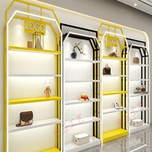 鞋店鞋架展示架童鞋店货架商场带灯货柜橱窗展示架开店用的货柜子