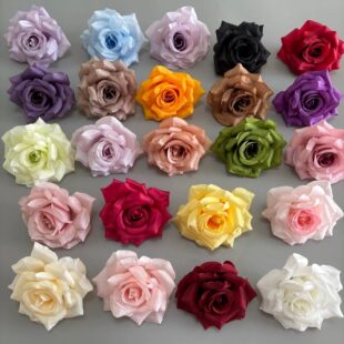 Simulated flower rose head diamond rose flower wedding wedding decoration rose waterfall rose flower