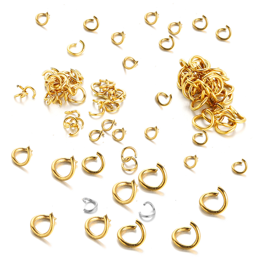 不锈钢开口圈饰品配件DIY项链手链连接圈手工连接o圈开口环配饰