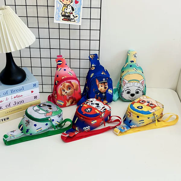 New Foreign Trade Children's Chest Bag Trendy Cartoon Puppy Paw Patrol Boys' Small Shoulder Bag Cute Girls' Coin Purse Small Backpack