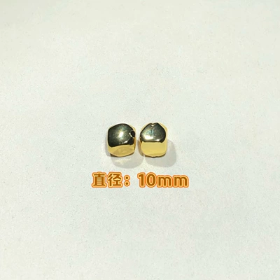 14K Gold-Filled Color-Preserving Crystal DIY Accessories Irregular Octagonal Spacer Beads Bracelet Necklace Beaded Jewelry Accessories (Zərgərlik ara hissələri) - gold