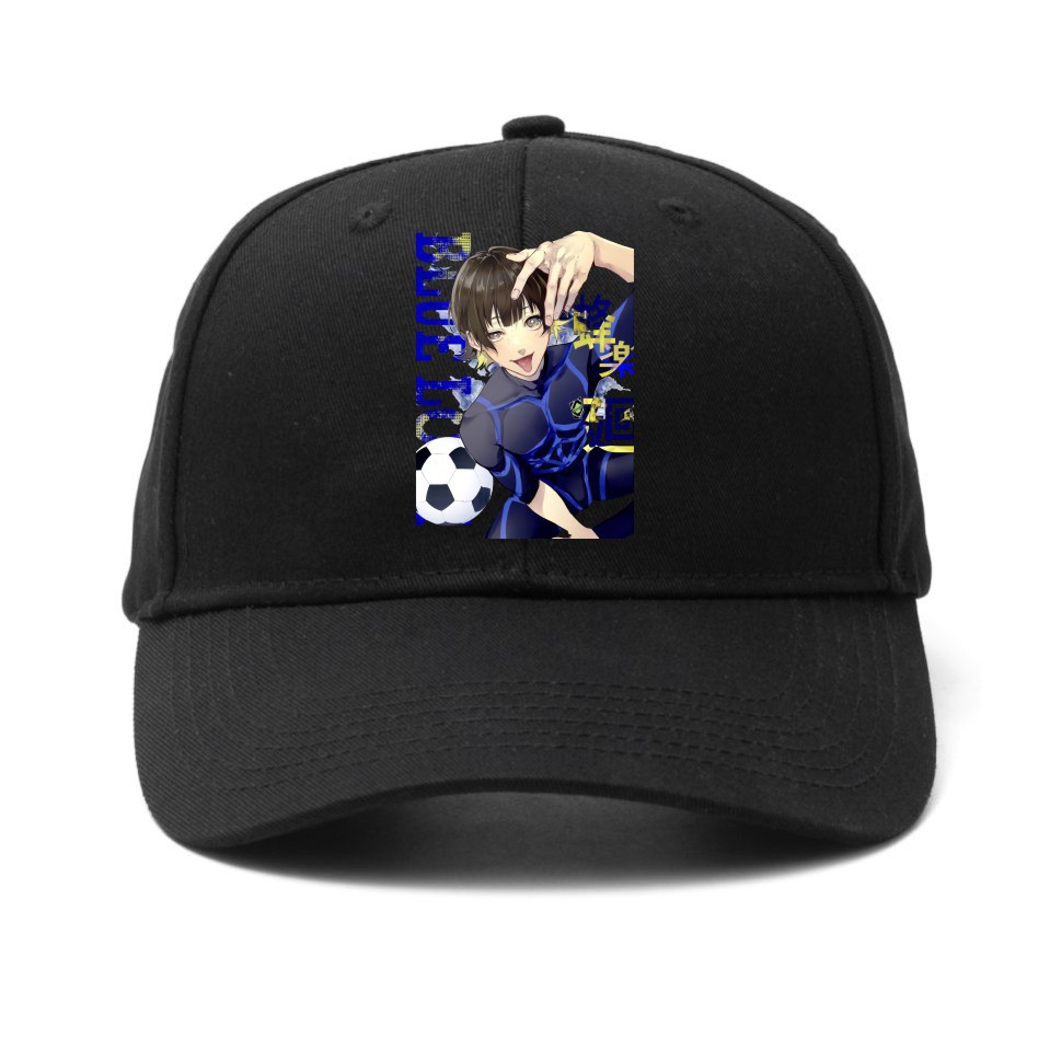 BLUE LOCK prisión azul con estampado circundante gorra para el sol al aire libre gorra de béisbol de moda callejera personalizada