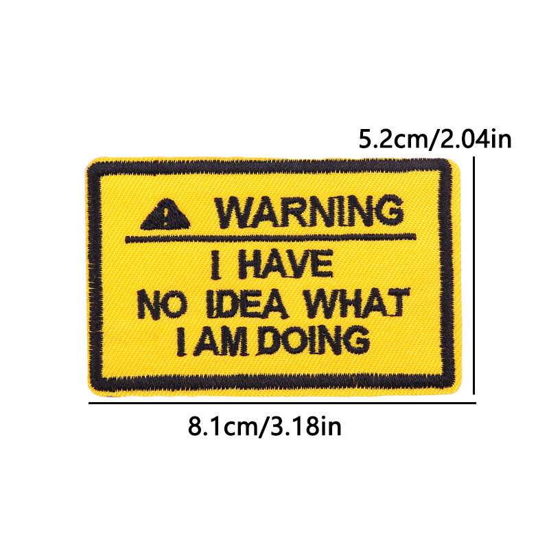 7g Weight Clothing Sticker Patches Classification 1 Piece Quantity Embroidery thread Material Letter Pattern Simple Style, Classic Style Style 1 Piece Simple Style Classic Style Letter Embroidery Thread Clothing Sticker Patches 4