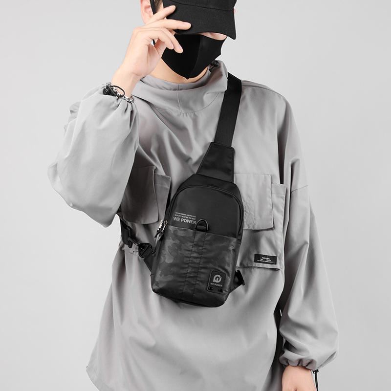 casual camouflage chest bag for work and office